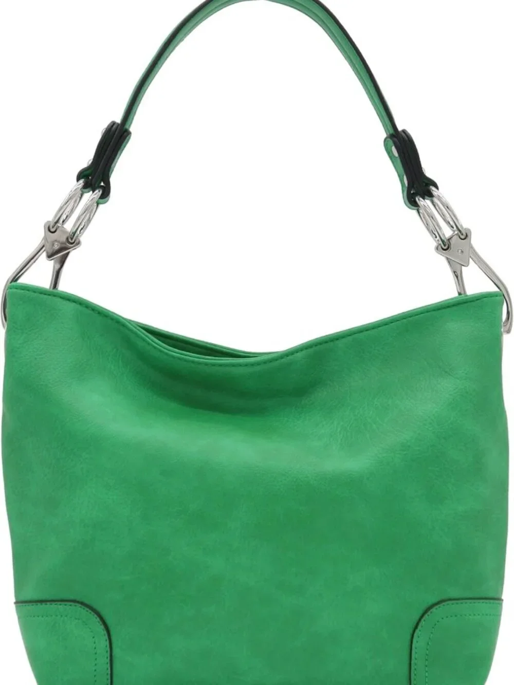 Stylish Hobo Shoulder Bag with Oversized Snap Hook, Chic Everyday Accessory